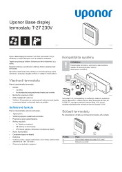 Informácie o produkte Base thermostat display T-27 230V (1121274)